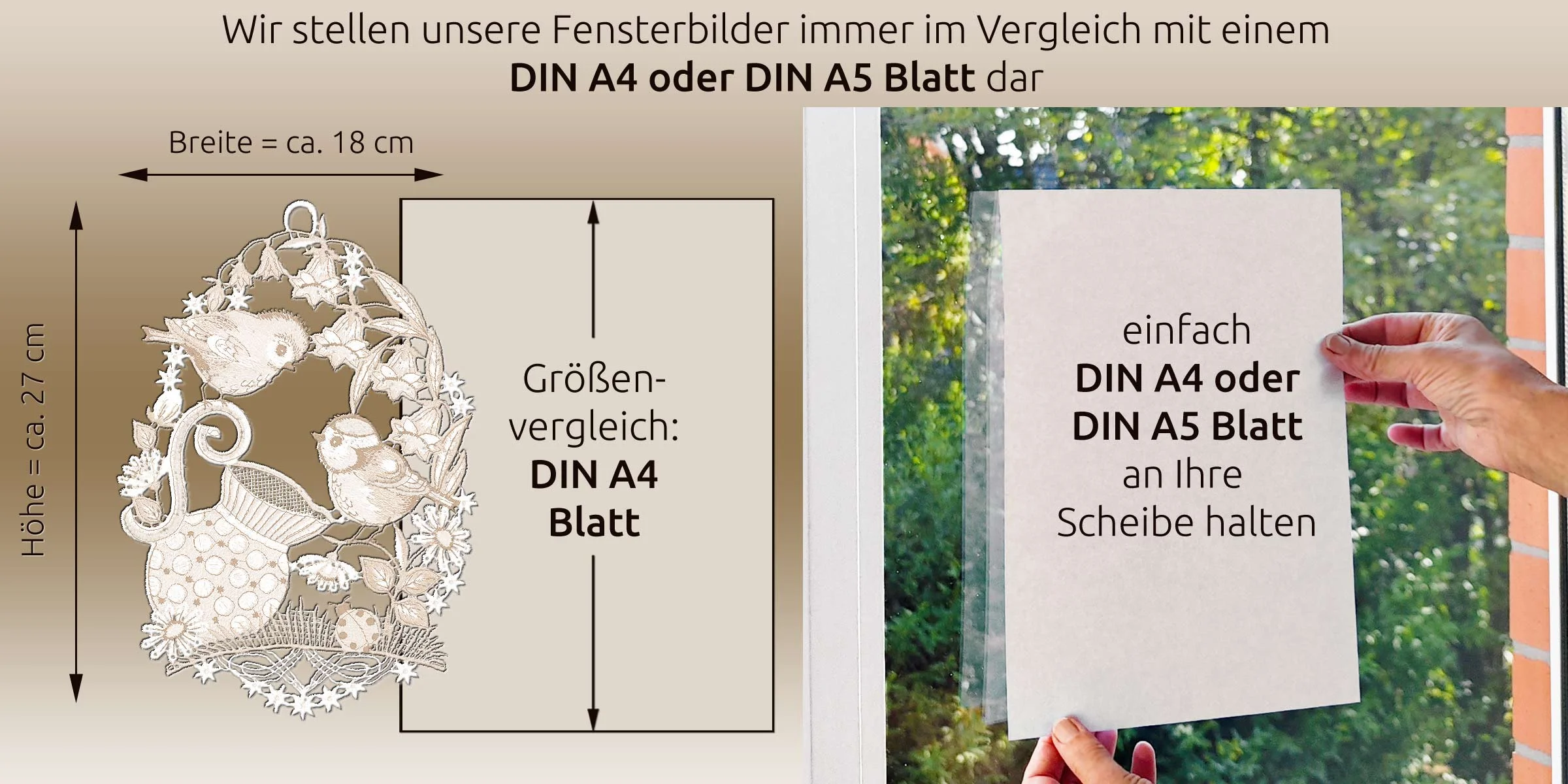 Fensterbilder richtig messen