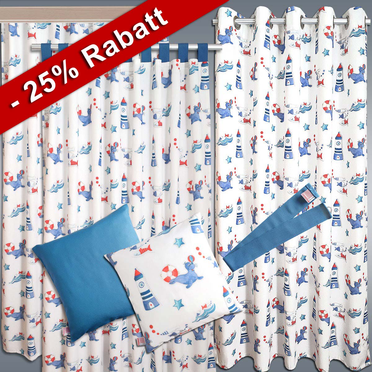 Maritime Kinder-Kollektion Blubb-Kids mit 25% Rabatt Banner